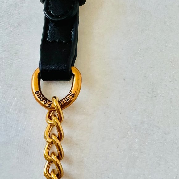 NWT Smile Focus Celestial Eye Embroidered Black Leather Crossbody Luxury Handbag - Picture 12 of 16